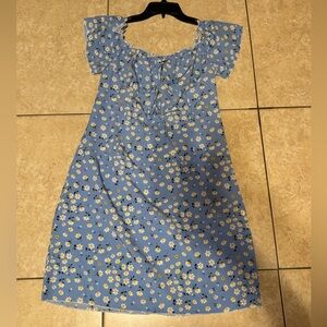 Floral Blue Dress